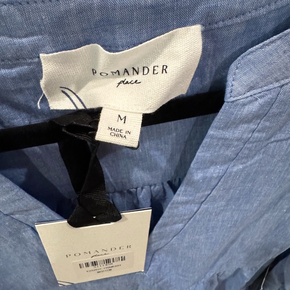 Elegant Long Sleeve Blue Dress - Picture 3 of 3